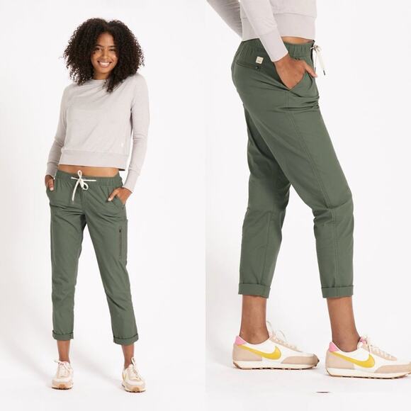 Vuori Green Ripstop Pants Womens Size M - Picture 1 of 6